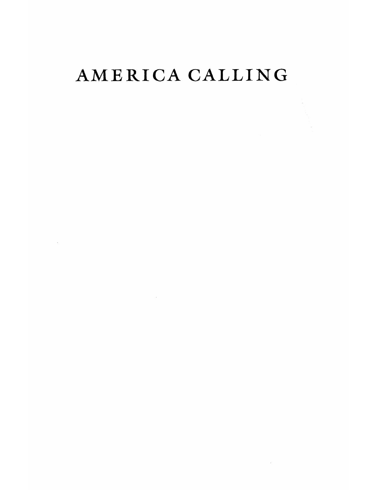 America calling: a social history of the telephone to 1940