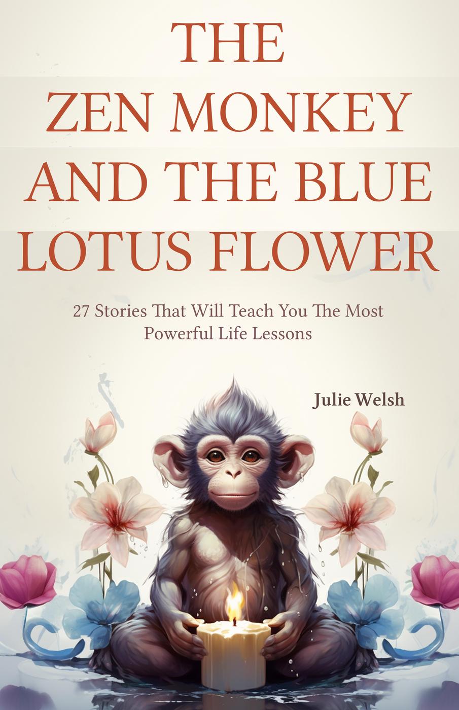 The Zen Monkey and the Blue Lotus Flower