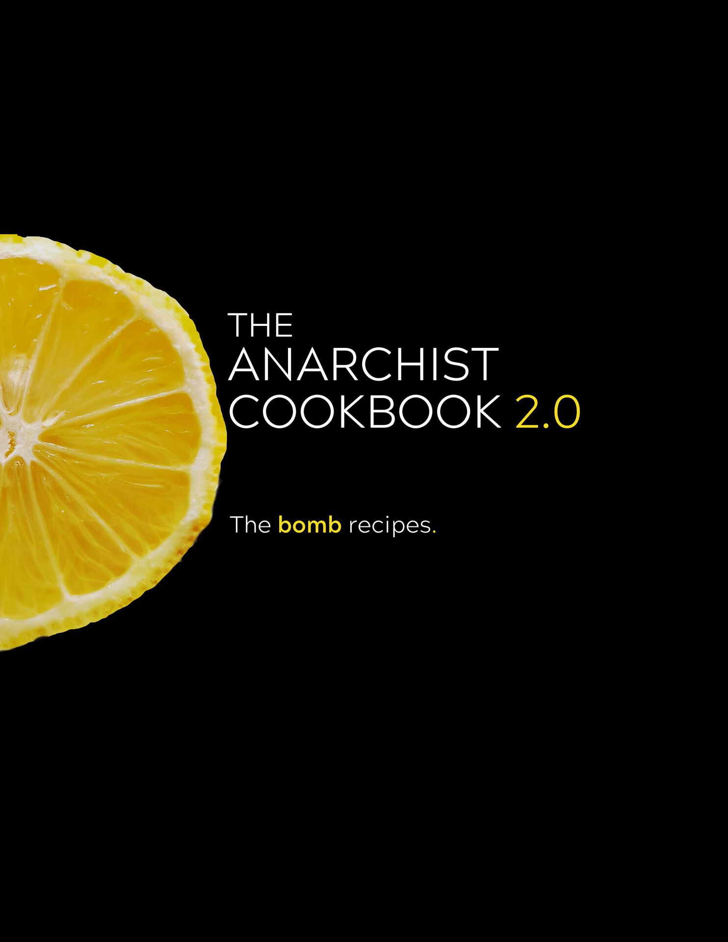 The Anarchist Cookbook 2.0: The Bomb Recipes