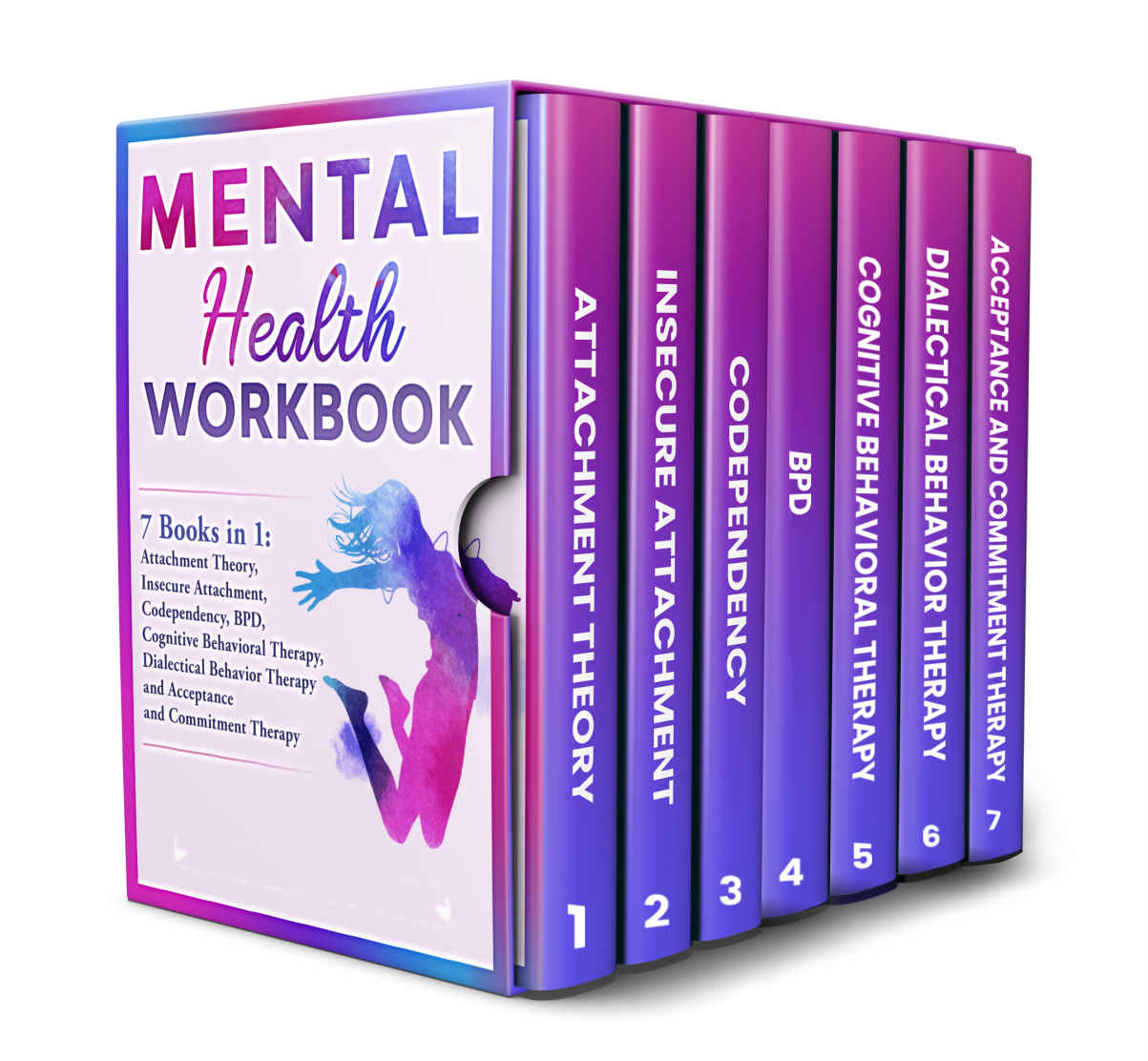 Mental Health Workbook: 7 Books in 1: Attachment Theory, Insecure Attachment, Codependency, BDP, Cognitive and Dialectical Behavioral Therapy, Acceptance and Commitment Therapy