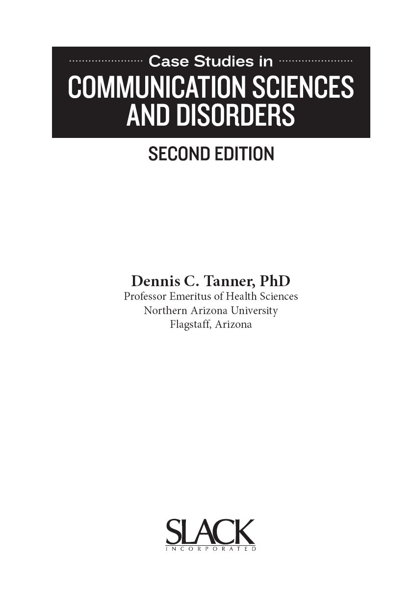 Case Studies in Communication Sciences and Disorders, Second Edition