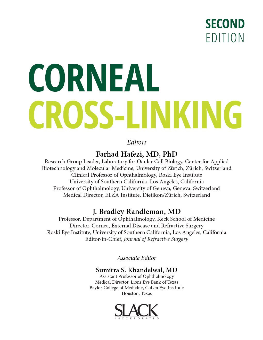 Corneal Cross-Linking, Second Edition