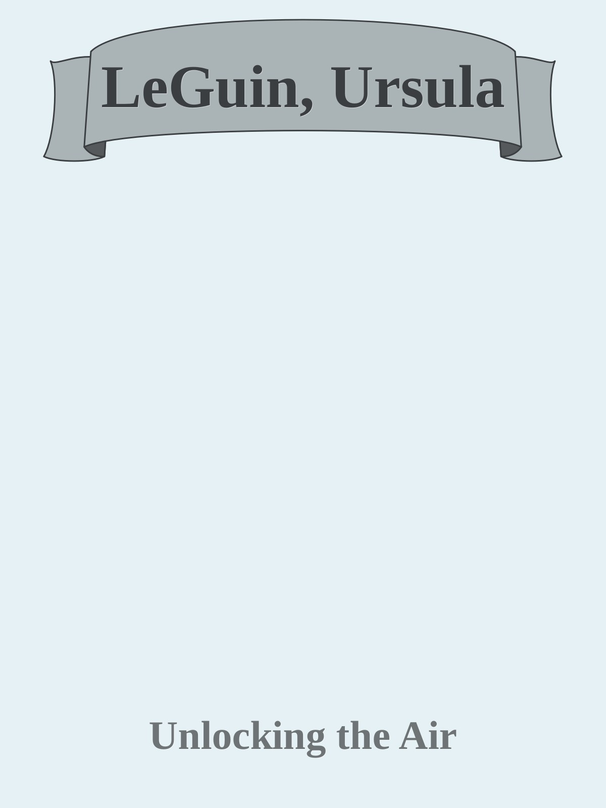 LeGuin, Ursula