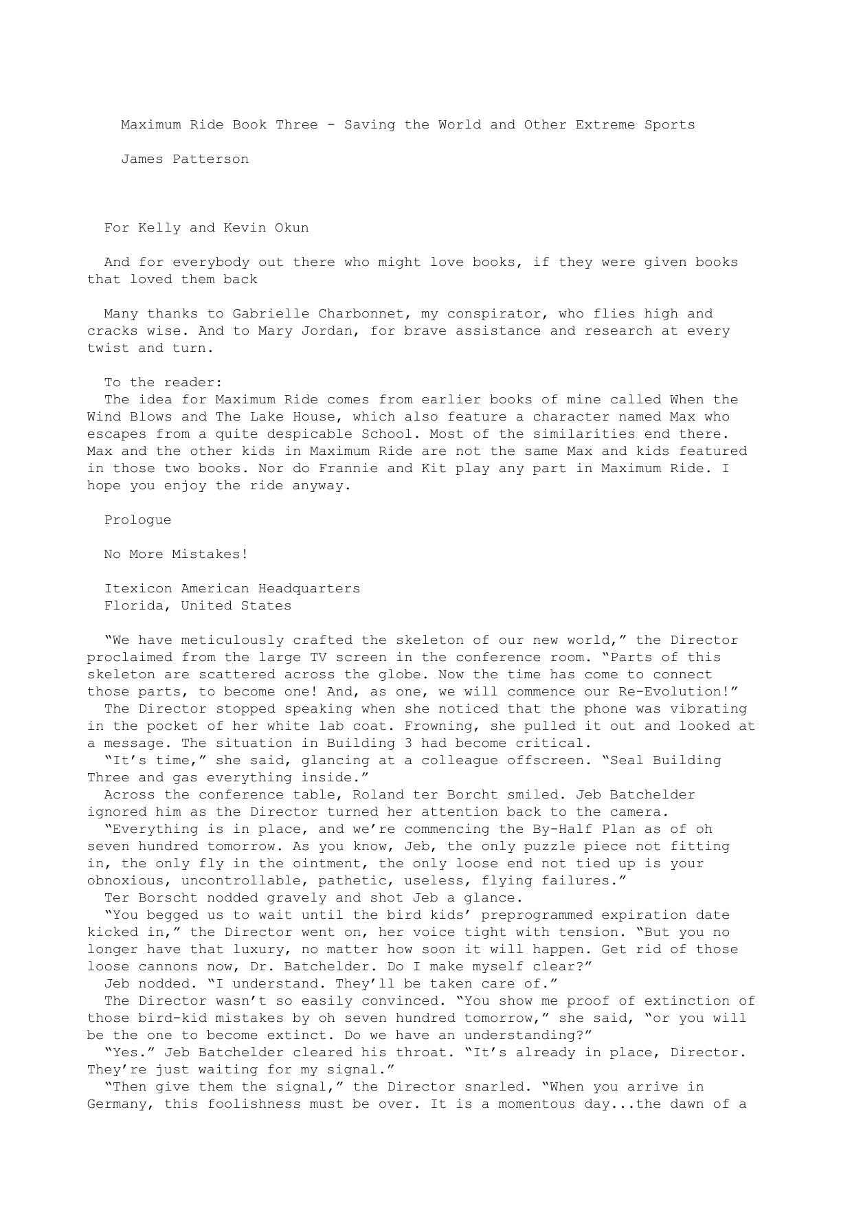 Saving the World and Other Extr