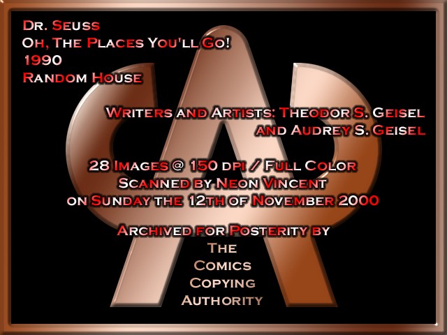 07. OH, THE PLACES YOU'LL GO! by Dr. Seuss