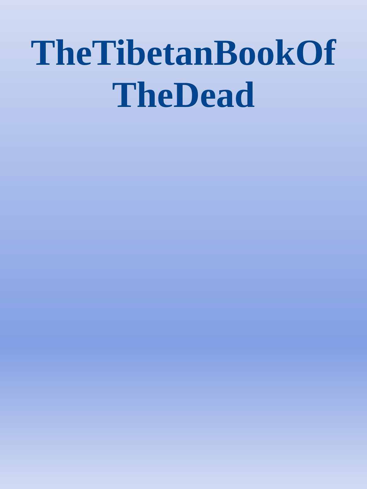 TheTibetanBookOfTheDead