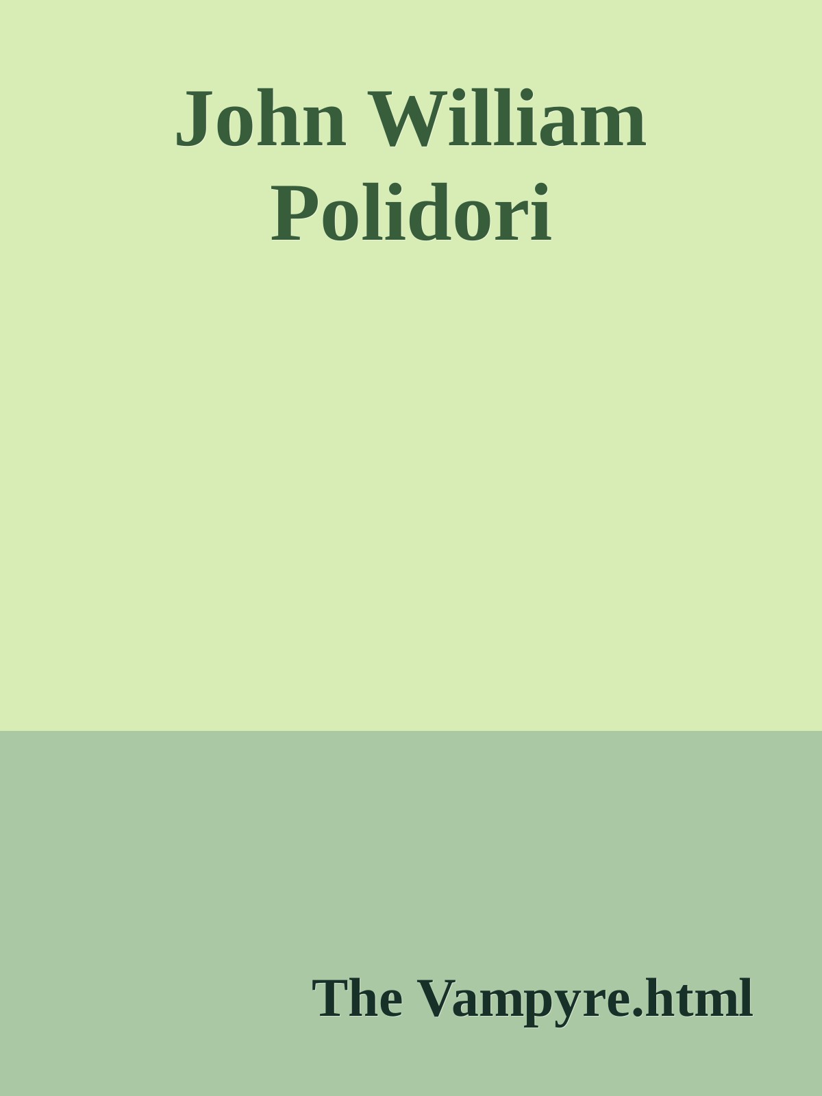 John William Polidori