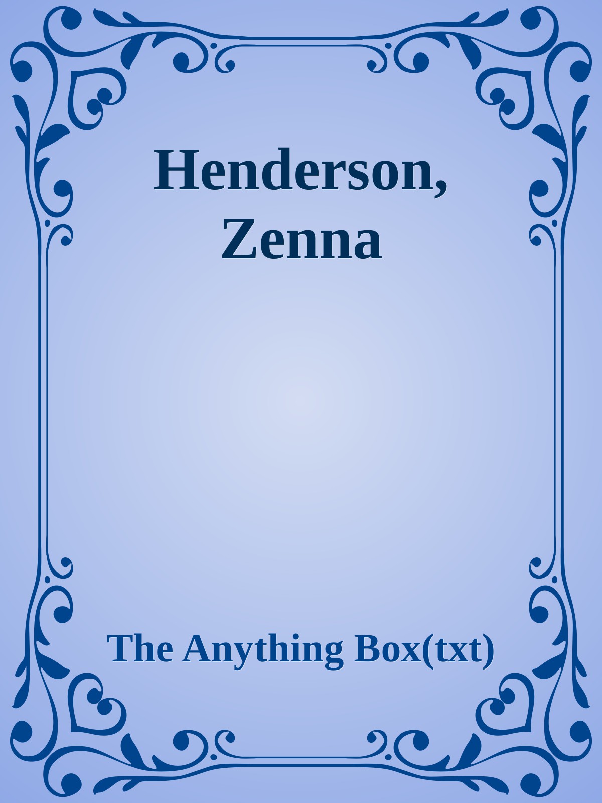 Henderson, Zenna
