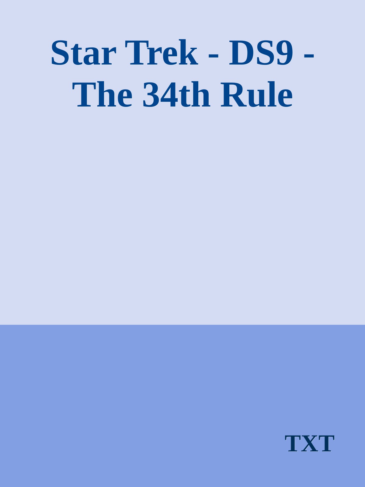 Star Trek - DS9 - The 34th Rule