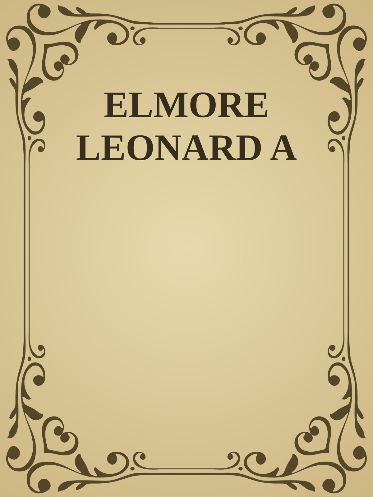 ELMORE LEONARD A