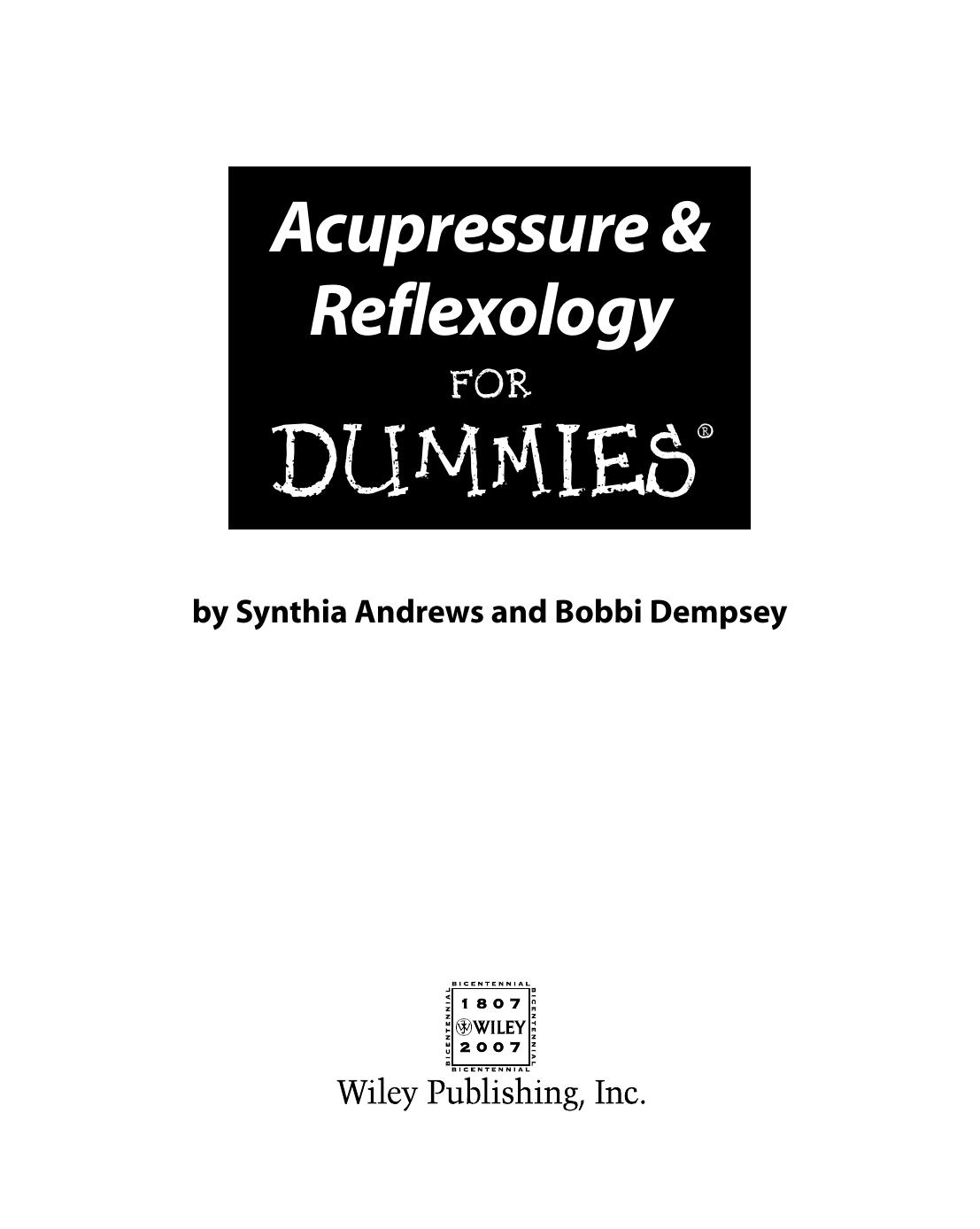 Acupressure and Reflexology for - Synthia Andrews