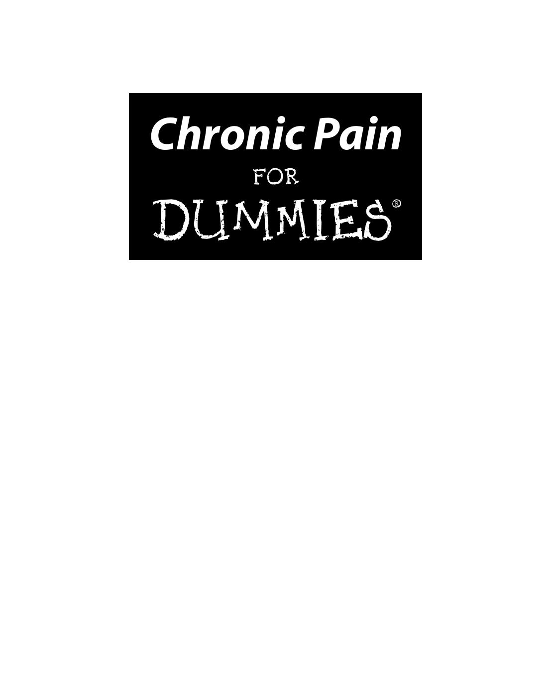 Chronic Pain for Dummies - Stuart Kassan, Md