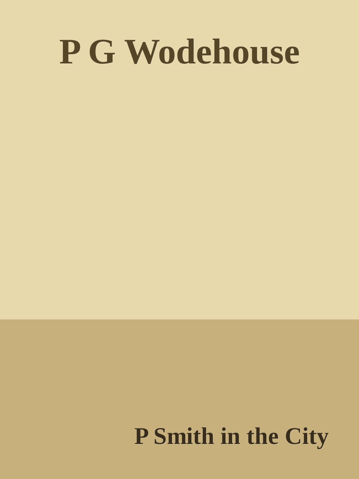P G Wodehouse