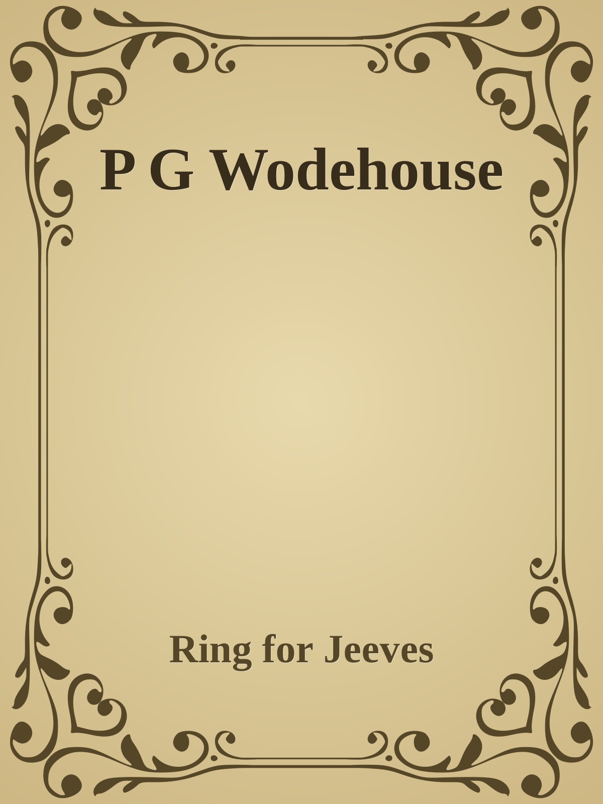 P G Wodehouse
