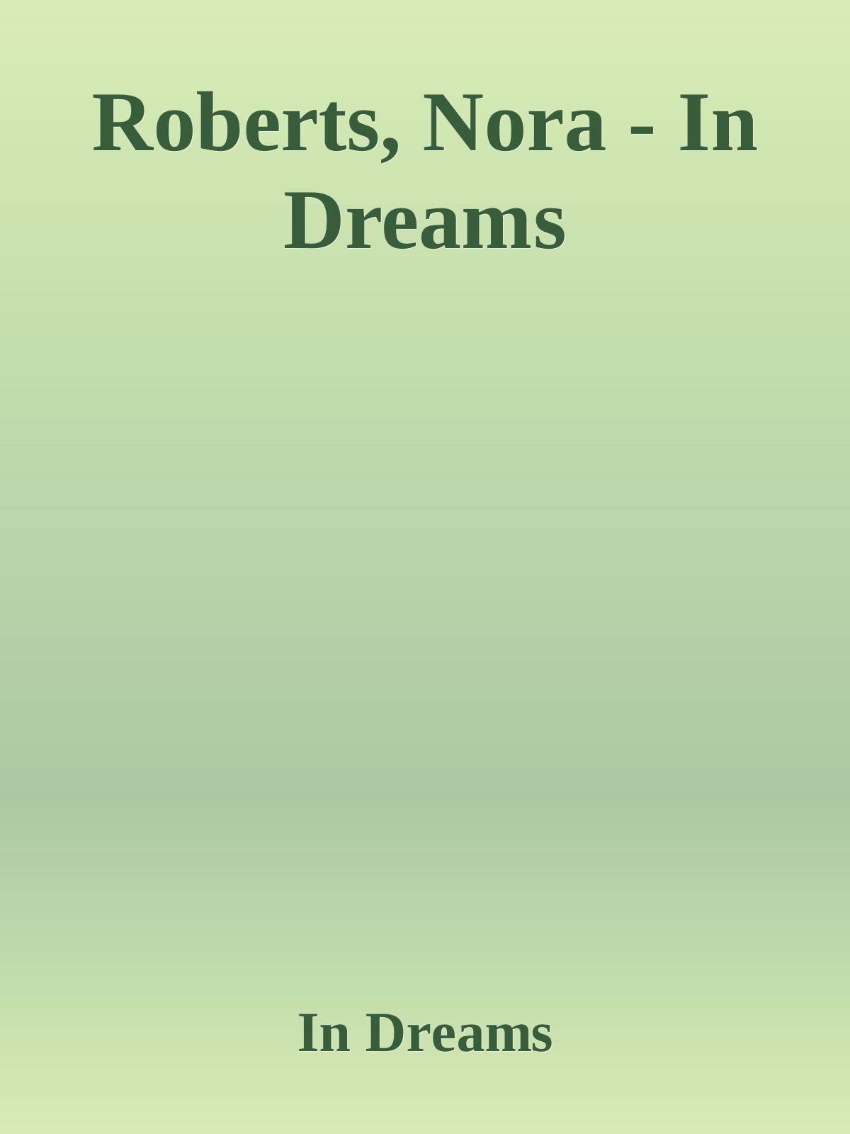 Roberts, Nora - In Dreams