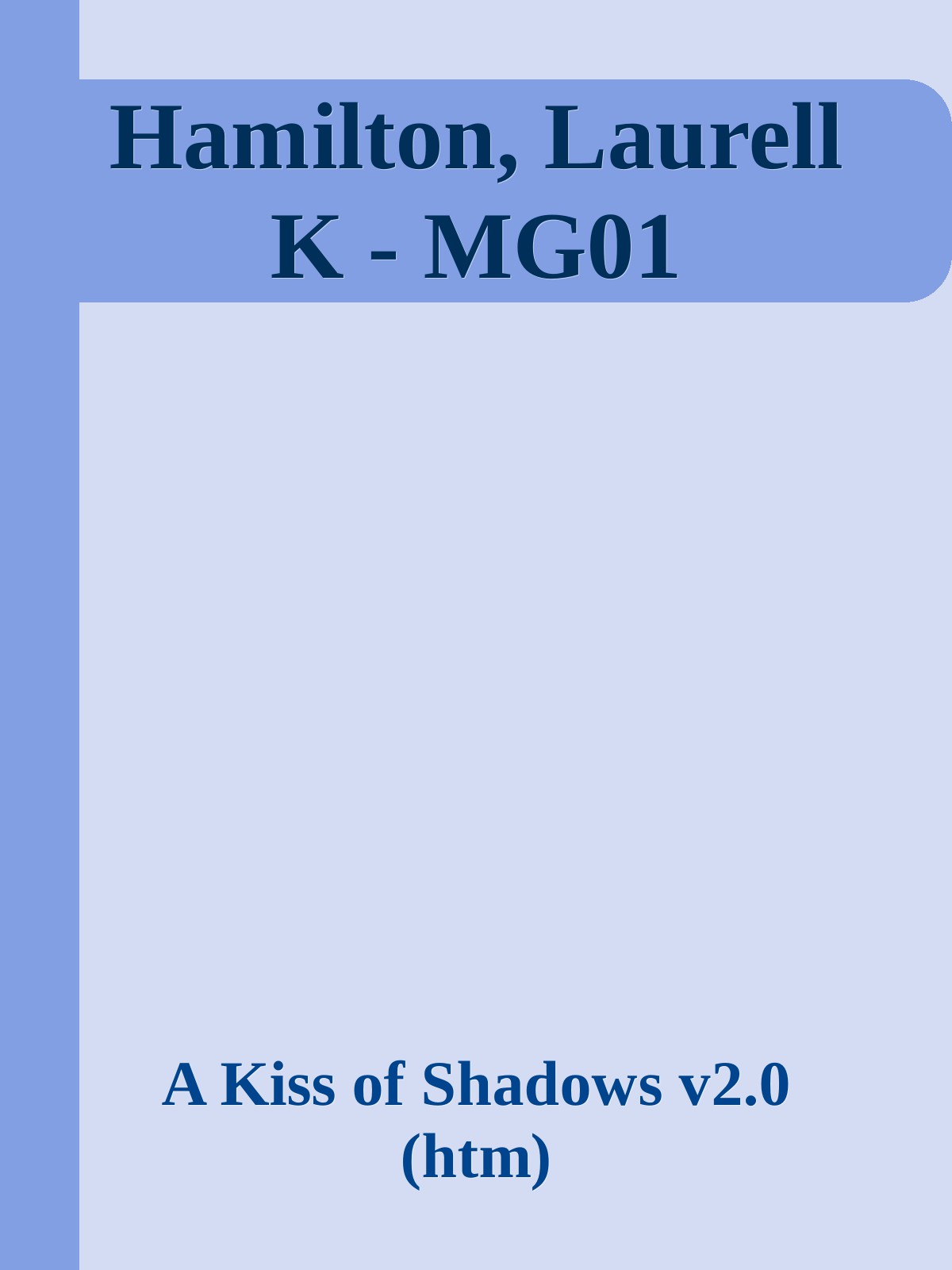 Hamilton, Laurell K - MG01