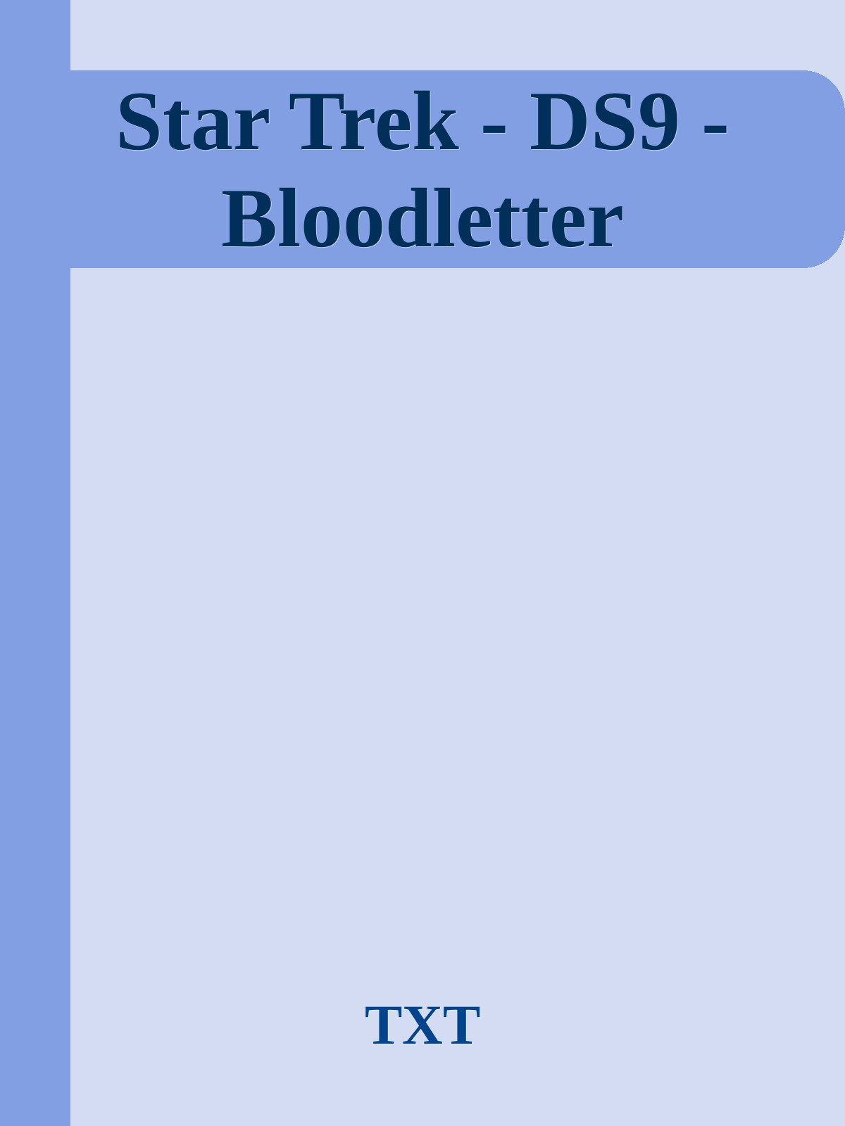 Star Trek - DS9 - Bloodletter