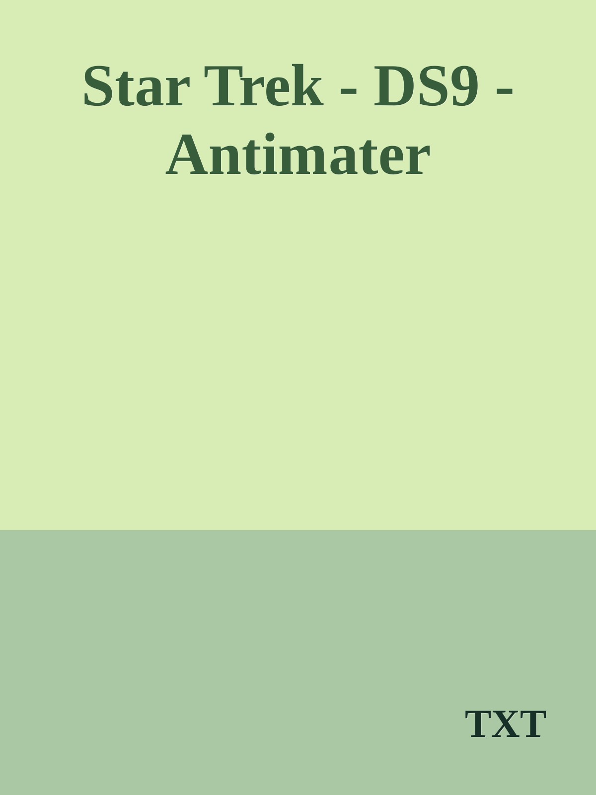 Star Trek - DS9 - Antimater