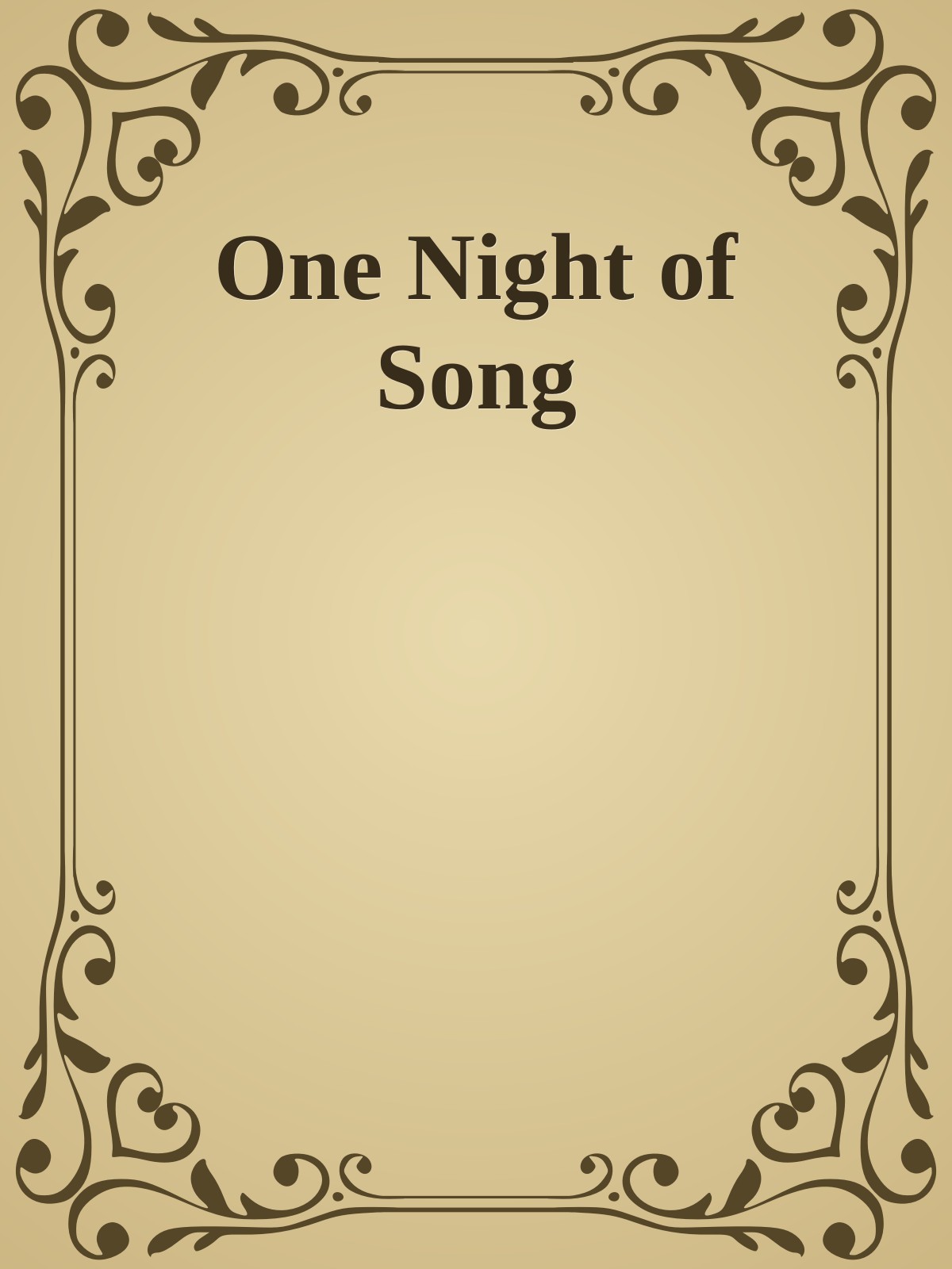 One Night of Song