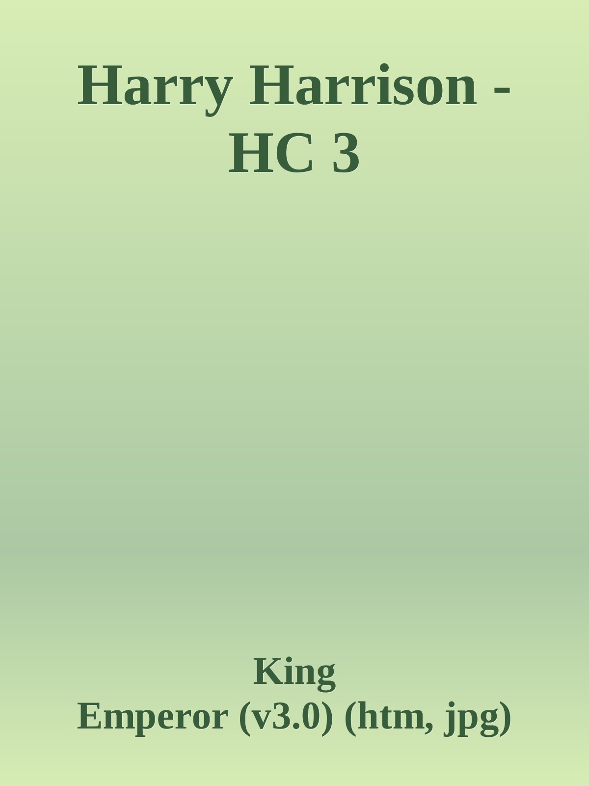Harry Harrison - HC 3