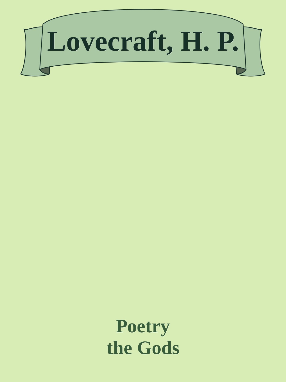 Lovecraft, H. P.