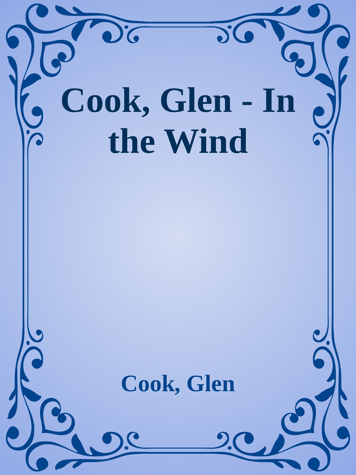Cook, Glen - In the Wind