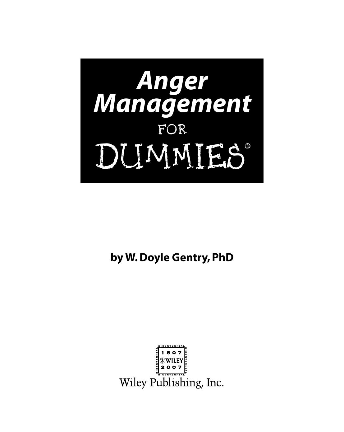 Anger Management for Dummies - Charles H. Elliott