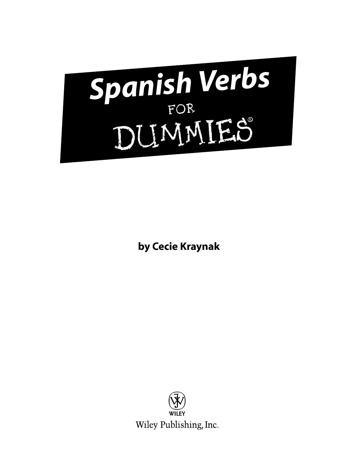 500 Spanish Verbs for Dummies - Cecie Kraynak