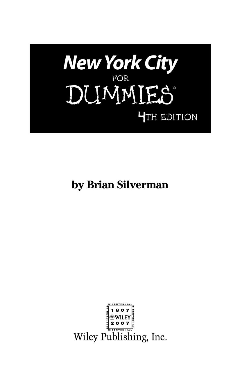 New York City for Dummies - Bruce Murphy