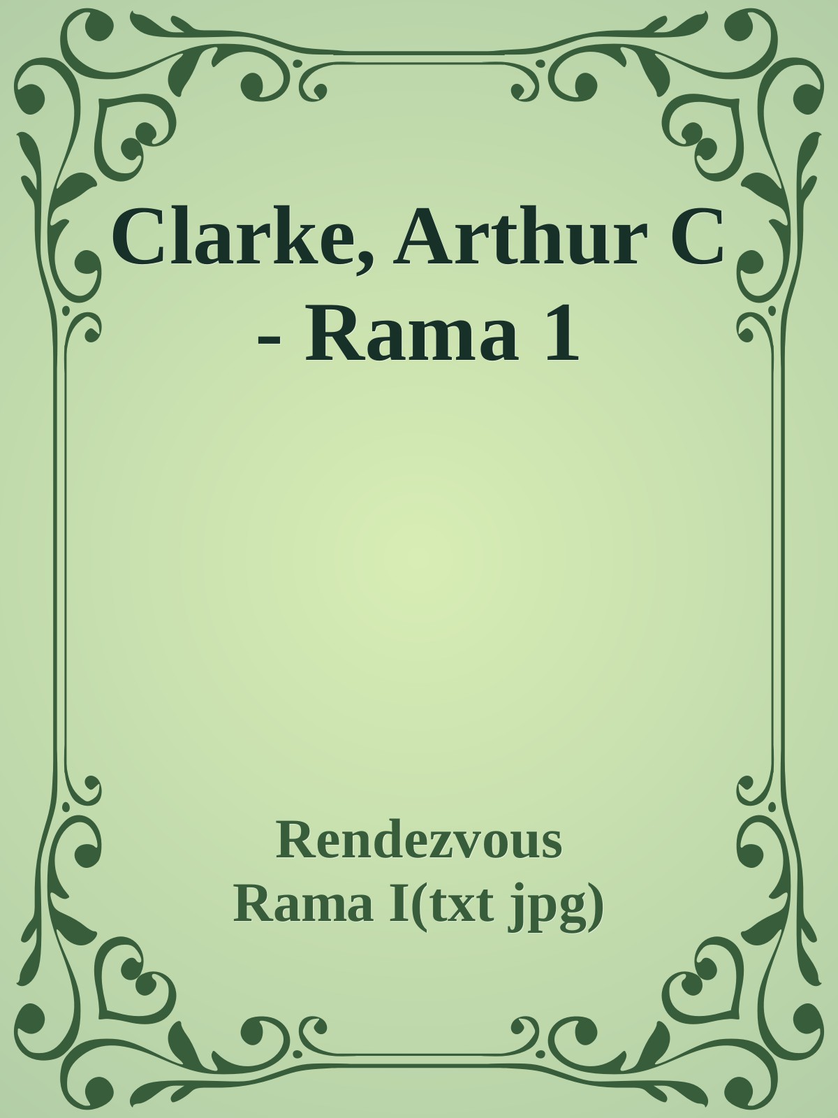 Clarke, Arthur C - Rama 1