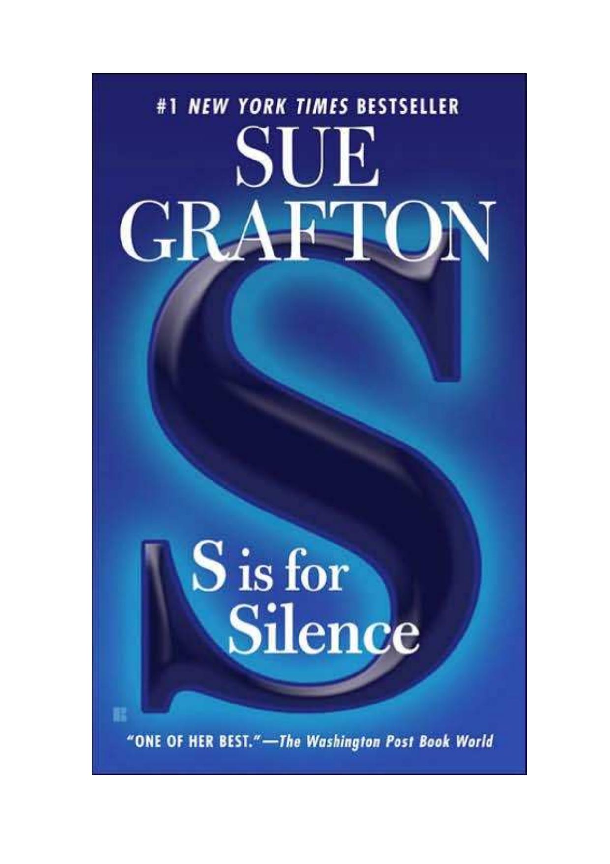 Sue Grafton - "S" is for Silence