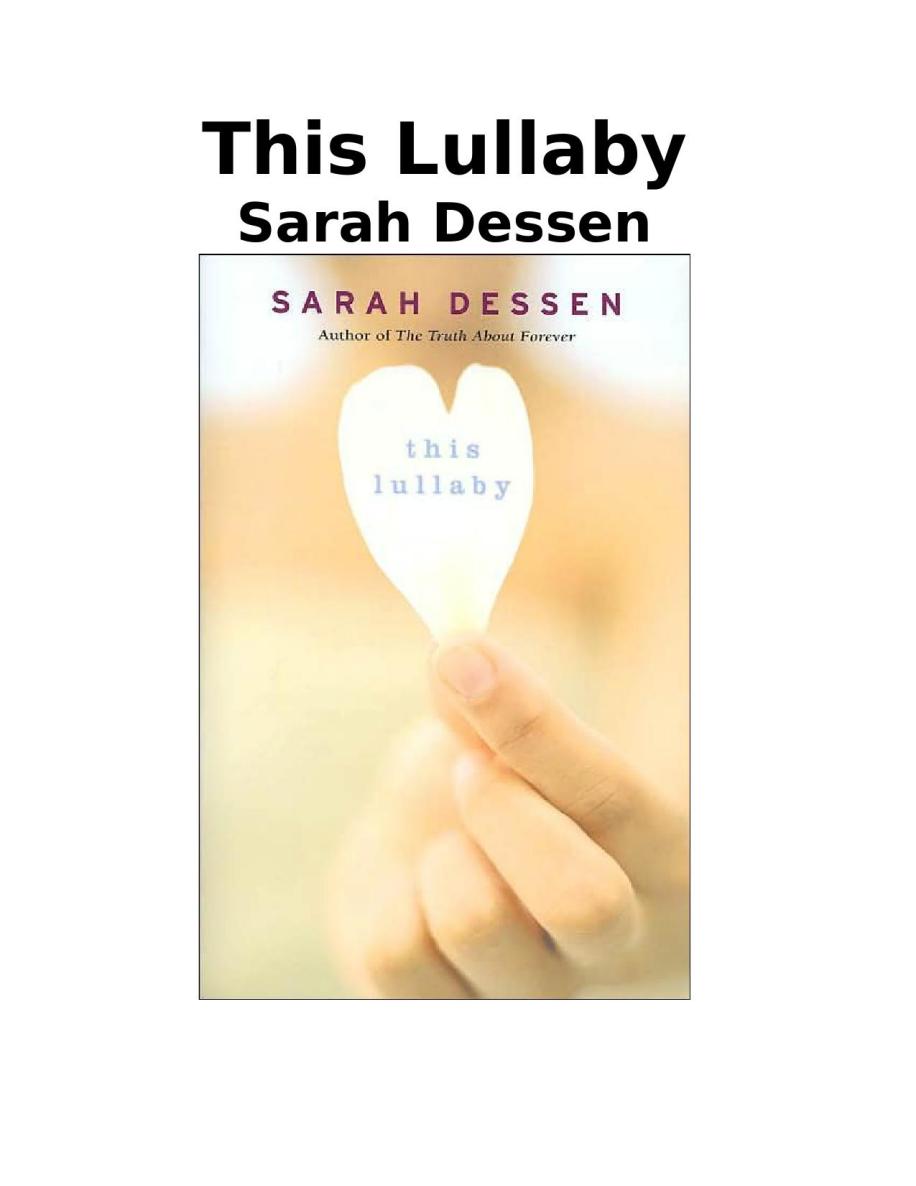 sarah dessen This Lullaby