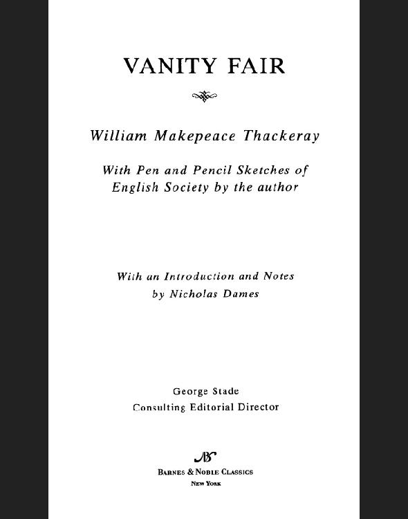 Vanity Fair (Barnes & Noble Classics Series)