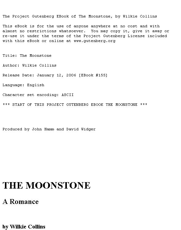 The Moonstone