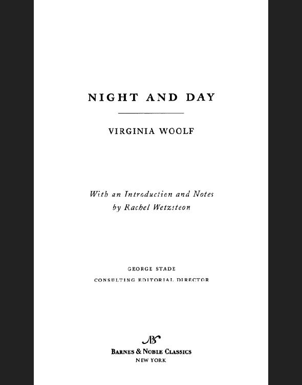 Night and Day (Barnes & Noble Classics Series)