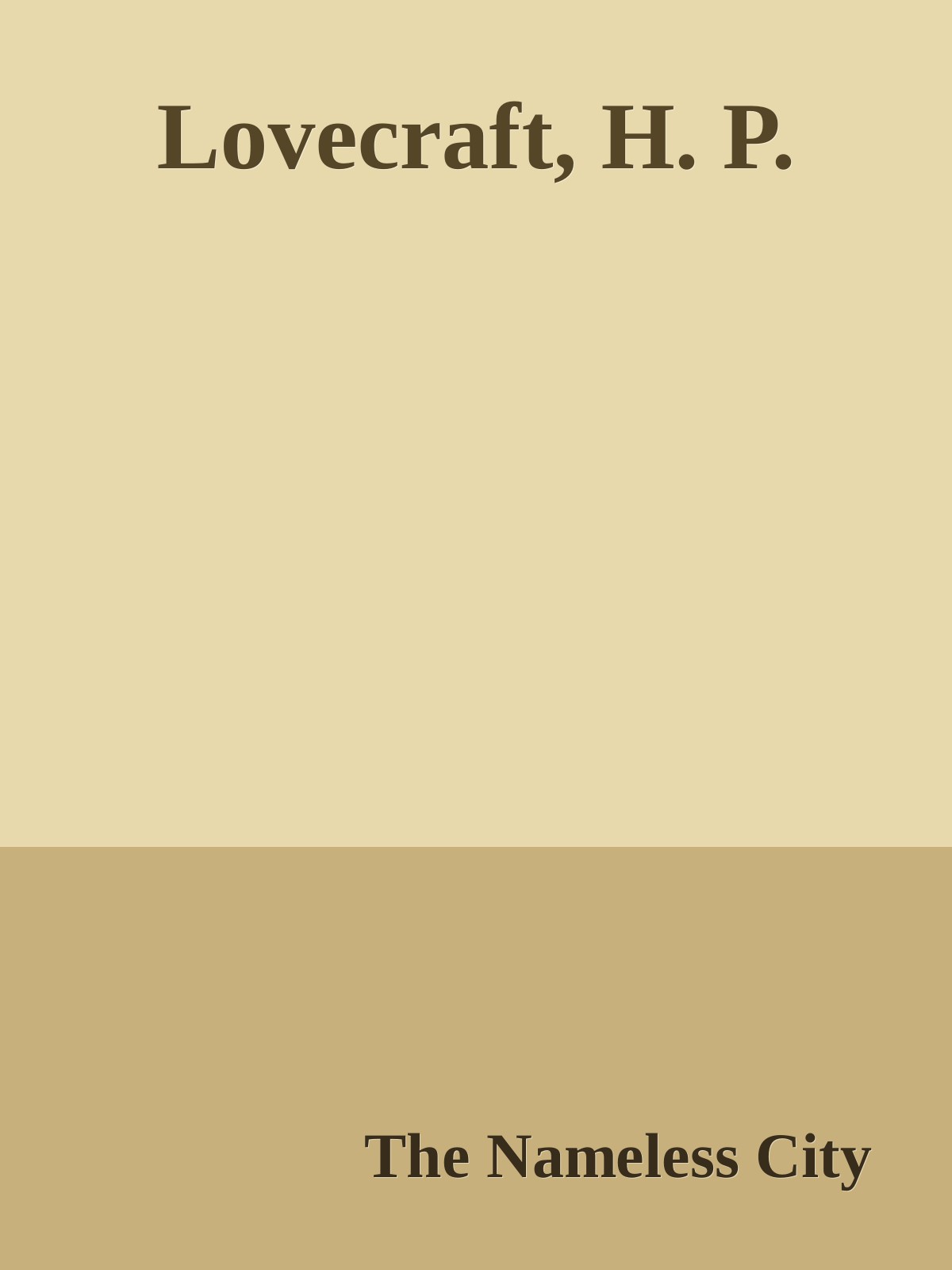 Lovecraft, H. P.