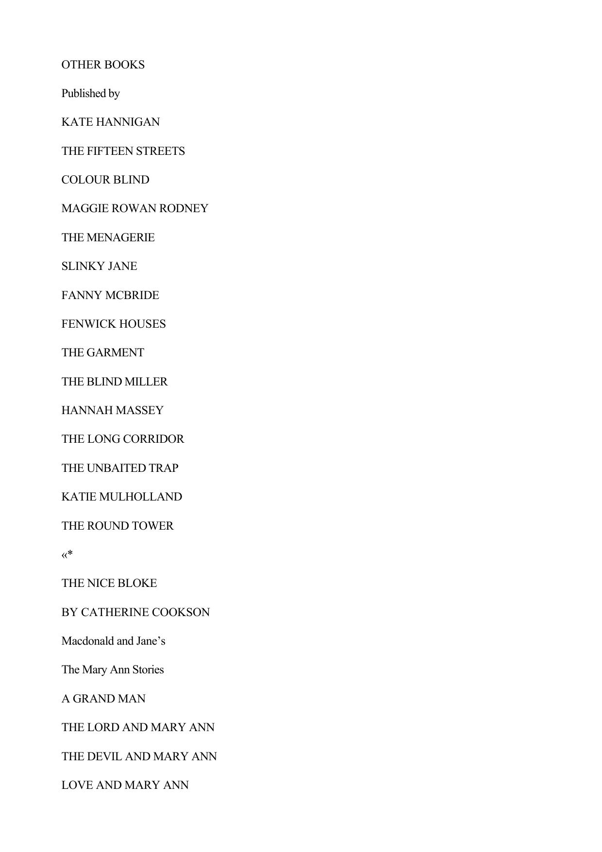 Catherine Cookson - Mary Ann Shaughnessy