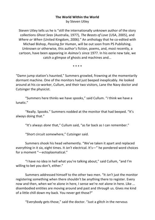 The World Within the World