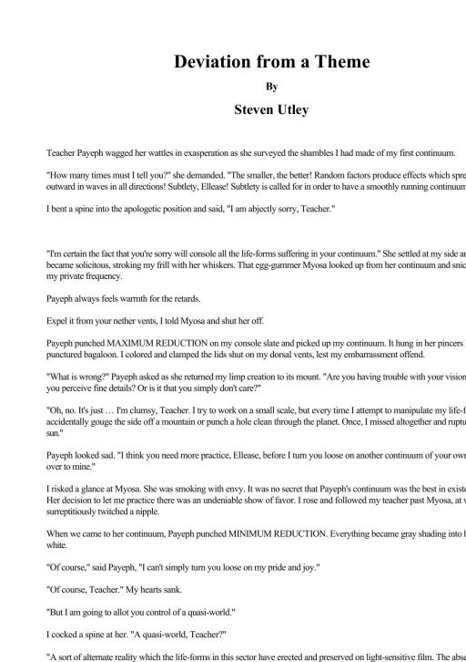 Deviation from a Theme