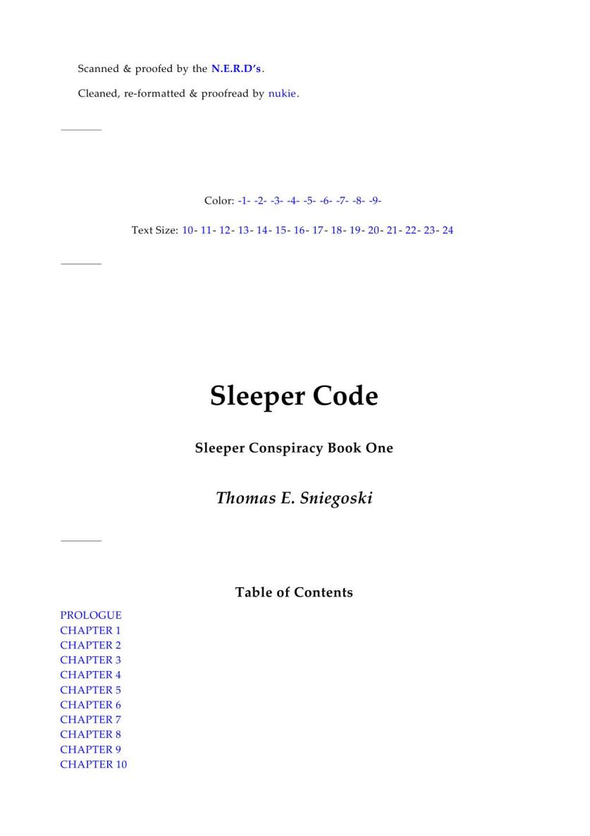 Thomas E. Sniegoski - Sleeper 1
