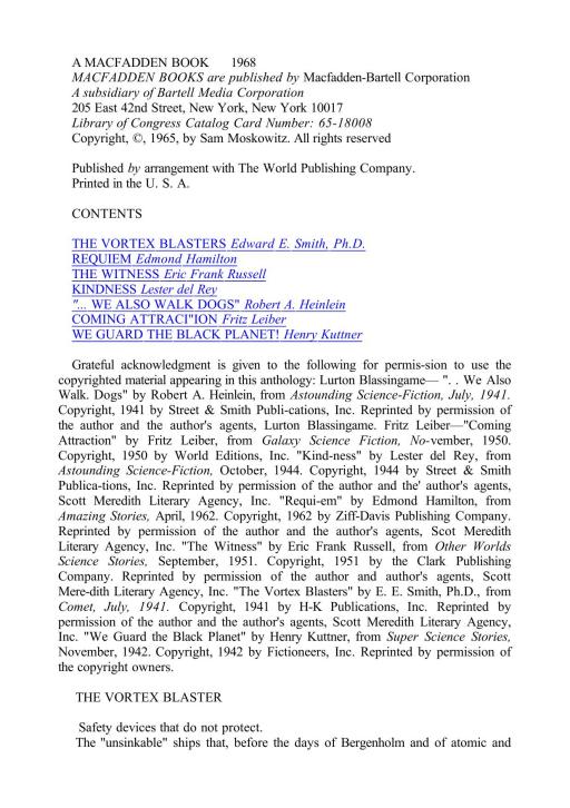 The Vortex Blasters and Other Stories