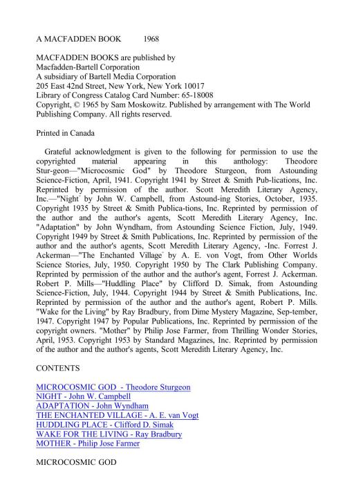 Microcosmic God and Other Stories