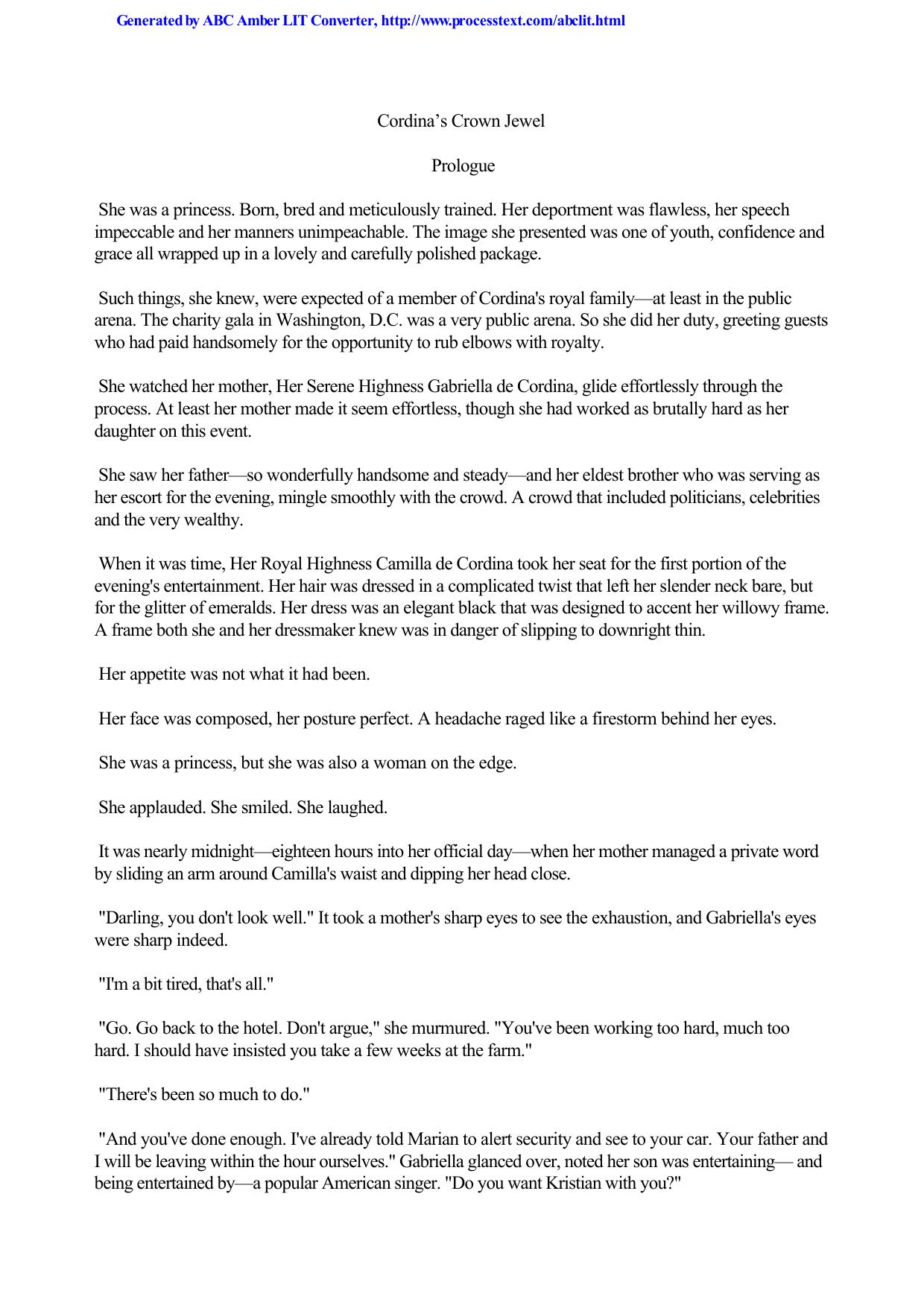 Cordina’s Crown Jewel