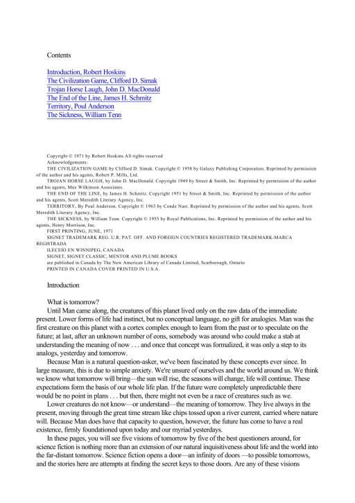 Tomorrow I: a science fiction anthology