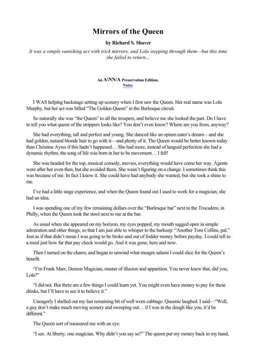 Mirrors of the Queen