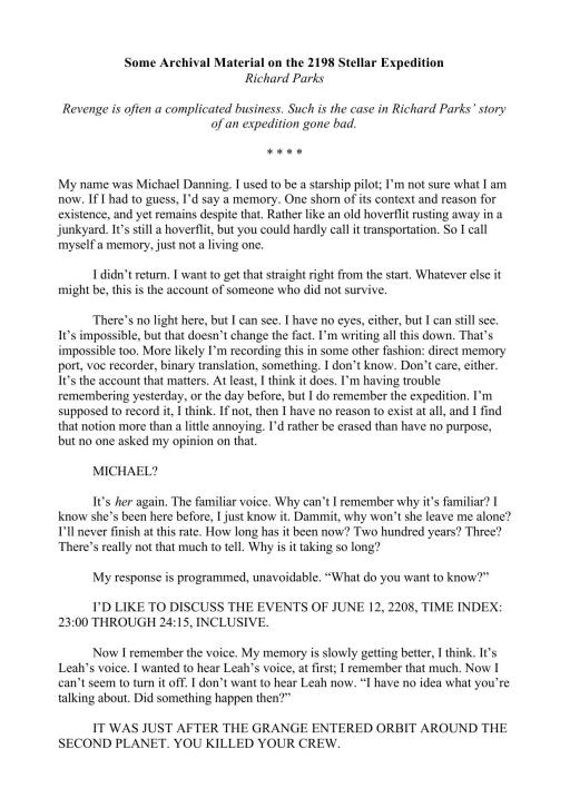Some Archival Material on the 2198 Stellar Expedition
