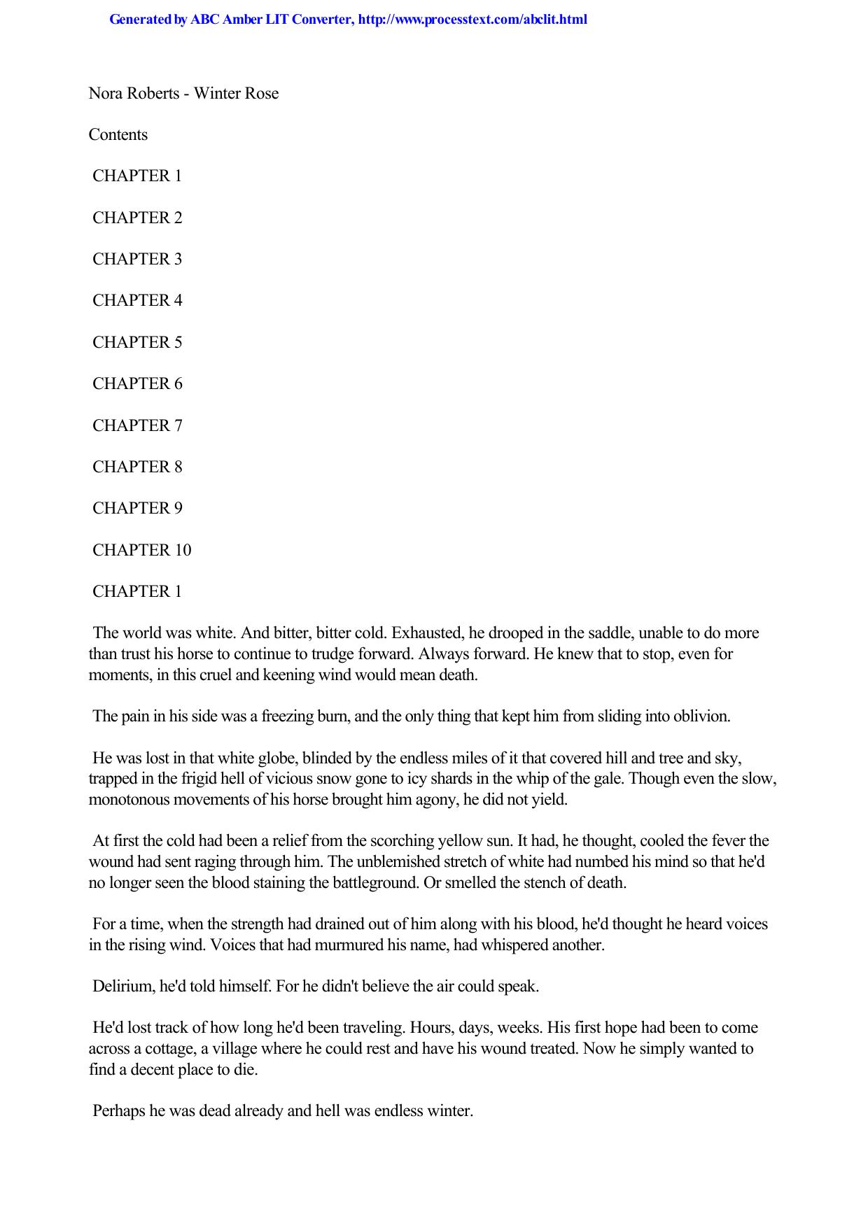 Nora Roberts - Winter Rose