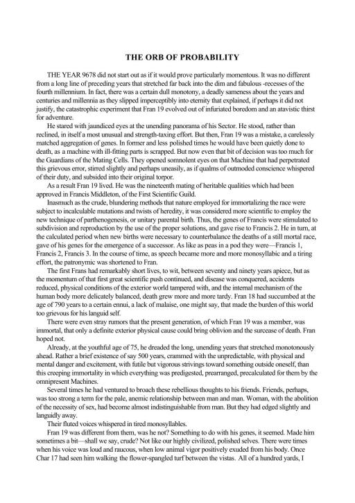 The Orb of Probability