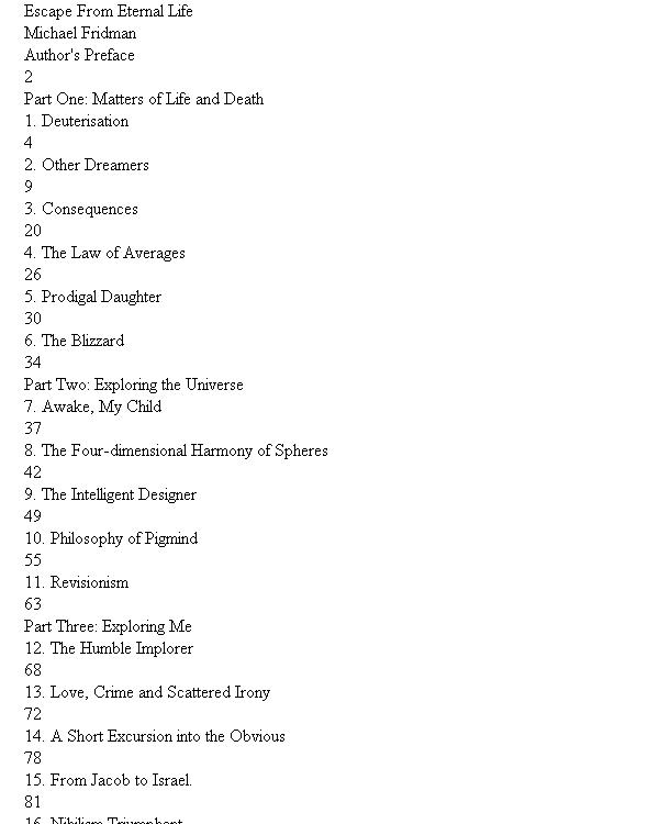 escape from eternal life