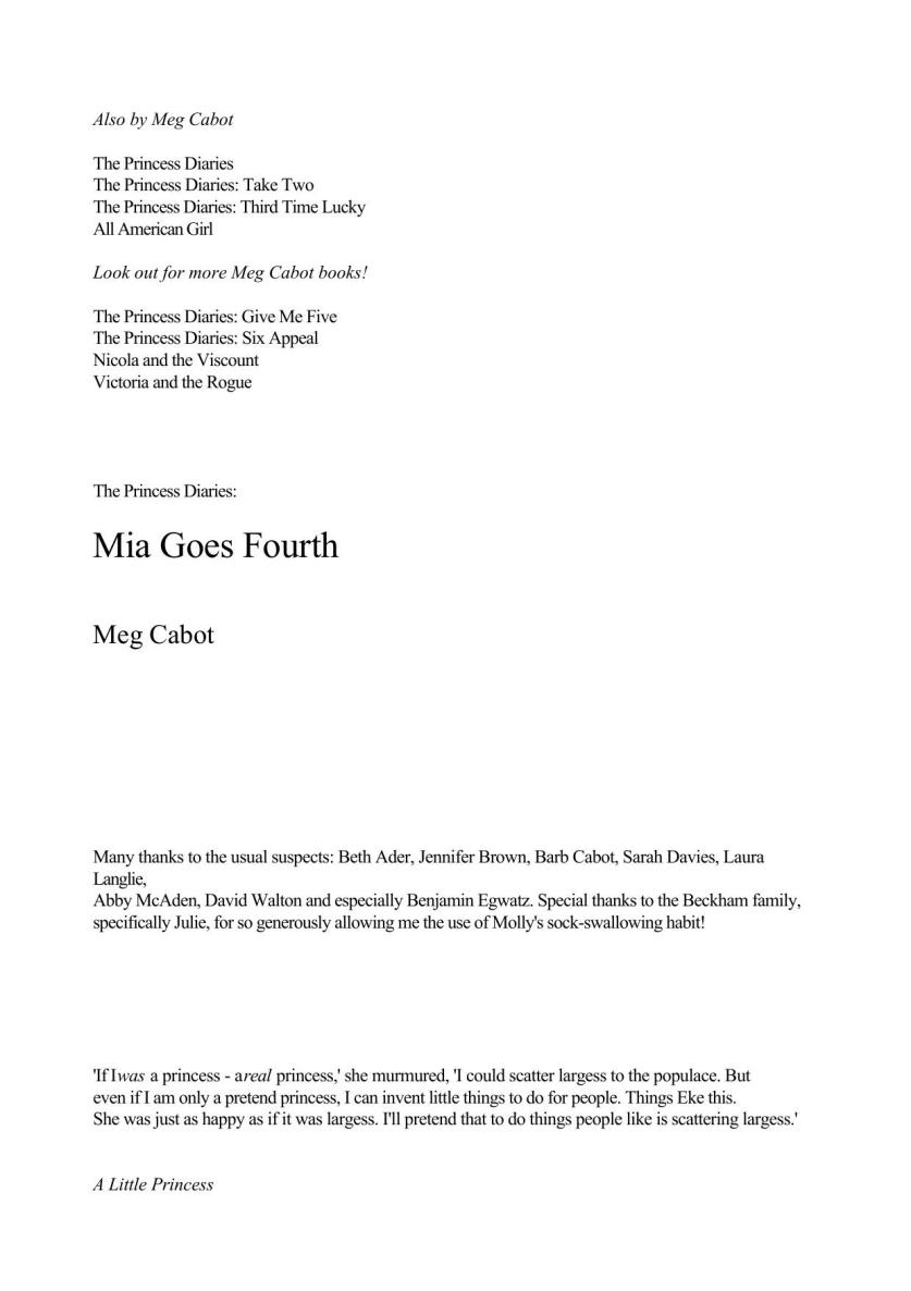 The Princess Diaries 04